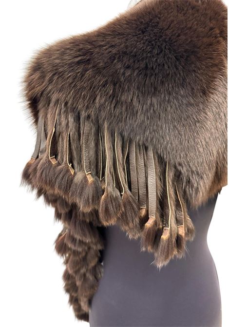 Stola di volpe con frange PARIDE D'ANTUONO | Scialle | PB.120101380